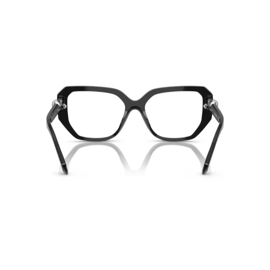 0sk2035 Geometric Black Acetate Eyeglasses