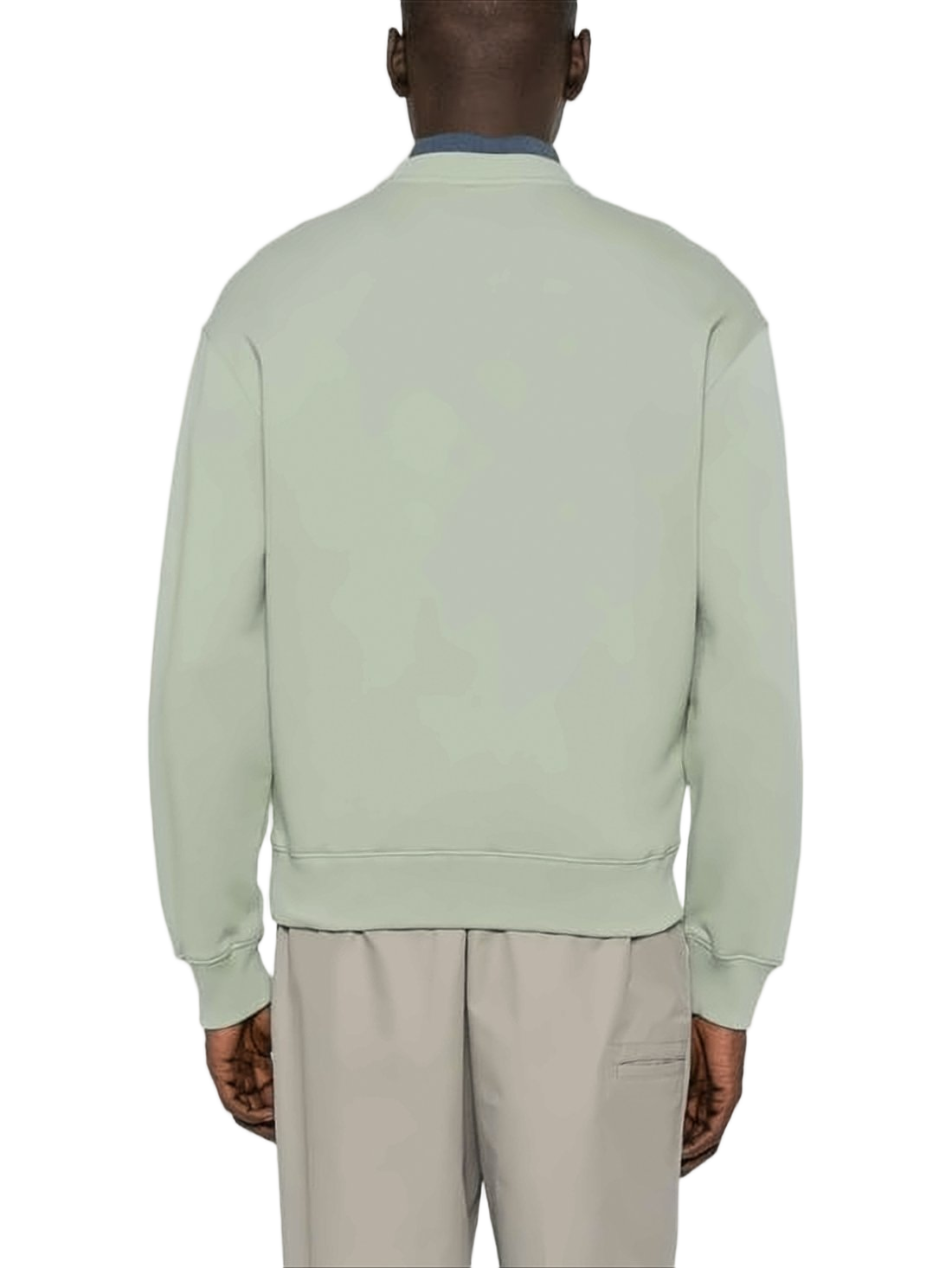 Minimalist Long-Sleeve Cotton Sweatshirt with Subtle Logo