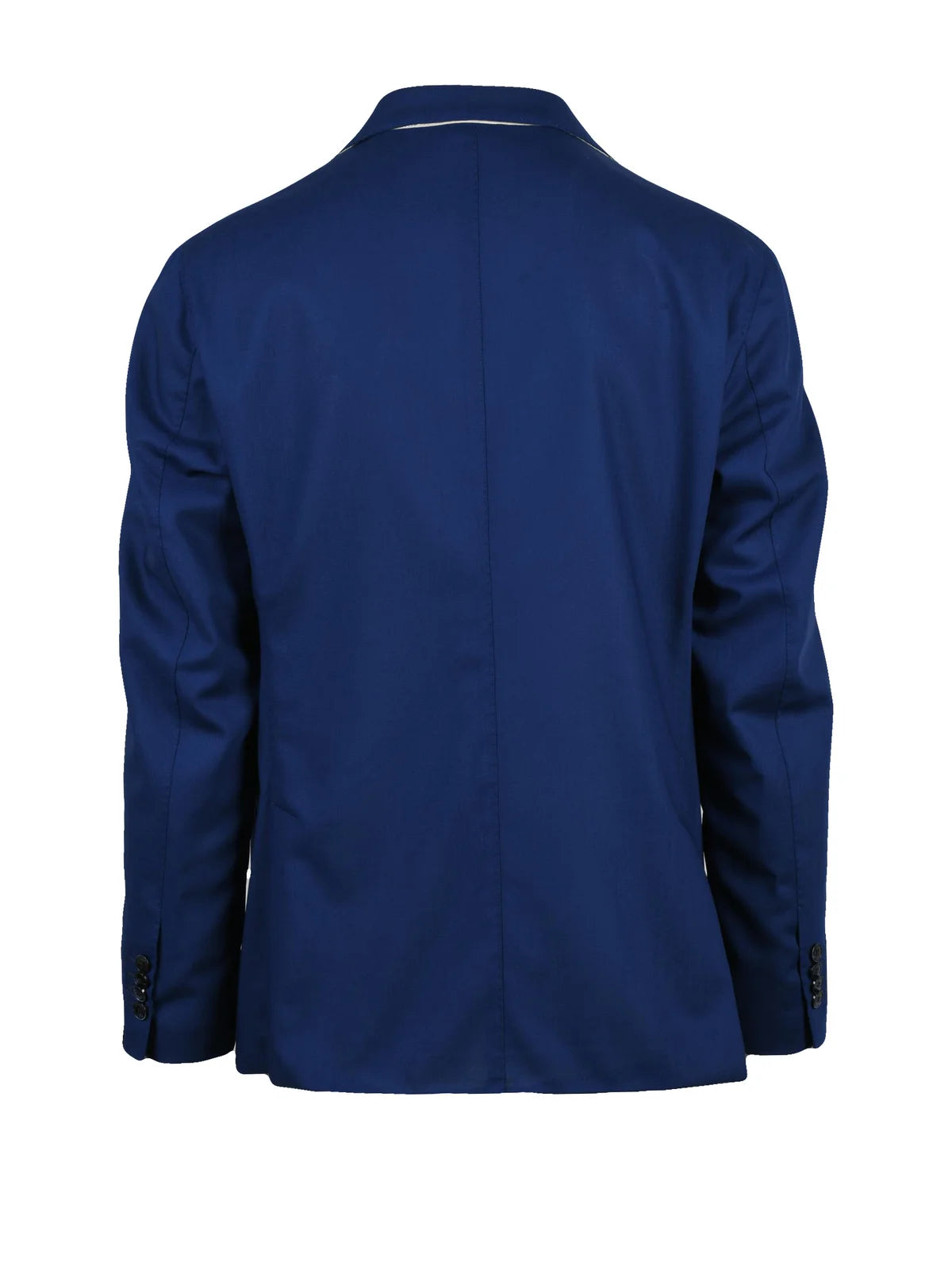 Royal Blue Virgin Wool Rounded Jacket