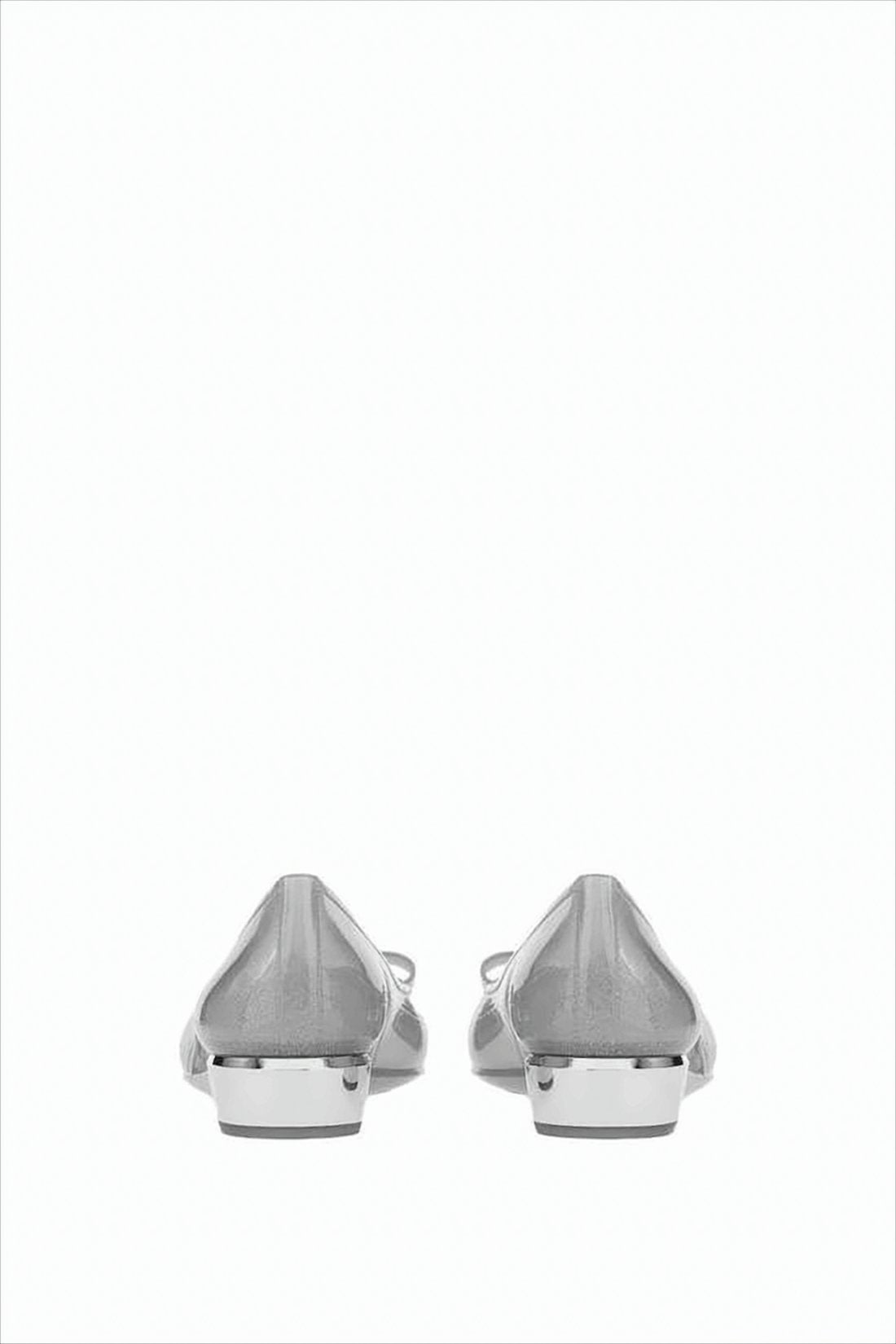 Transparent PVC Flats with Subtle Bow