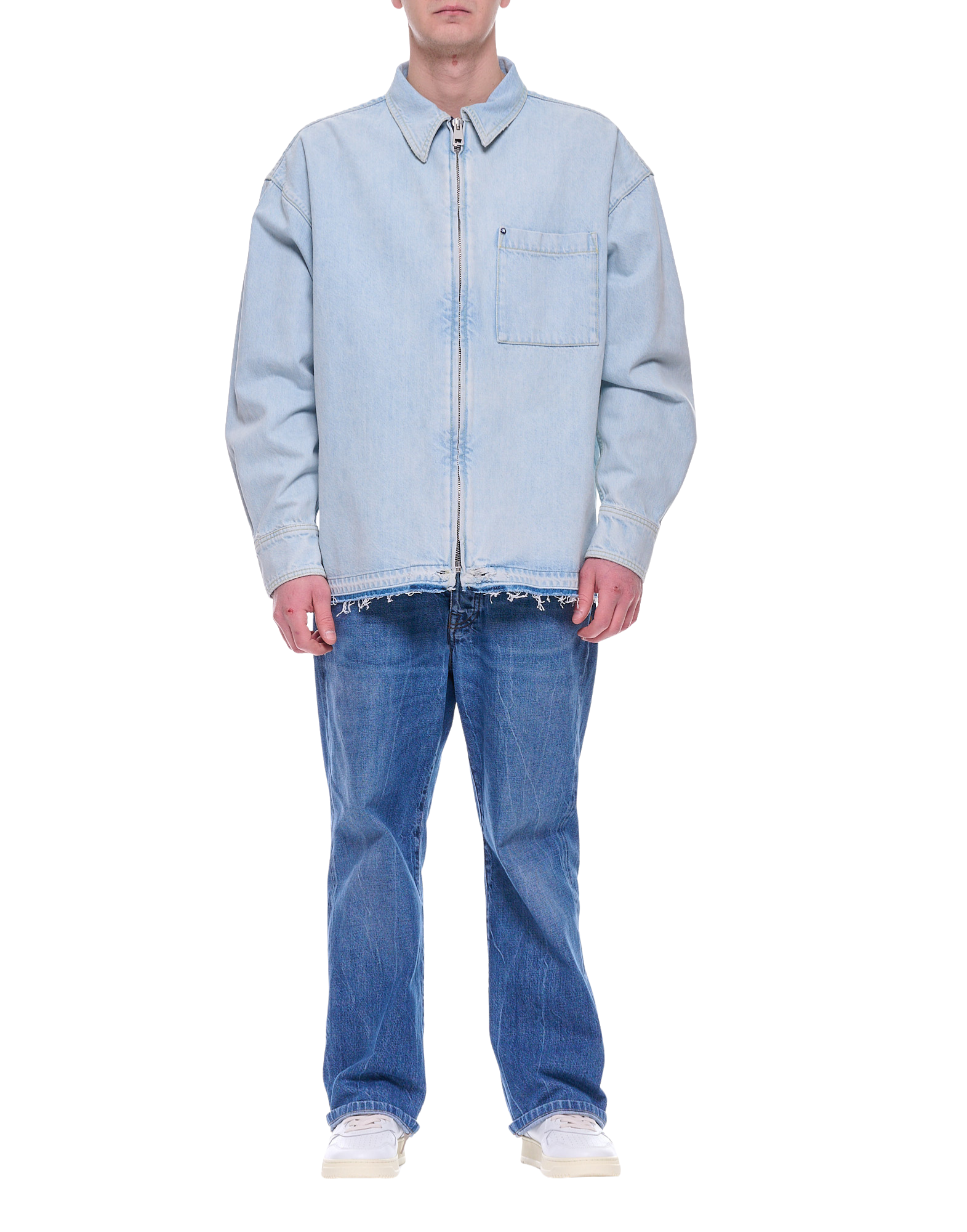 Men’S Light Denim Overshirt