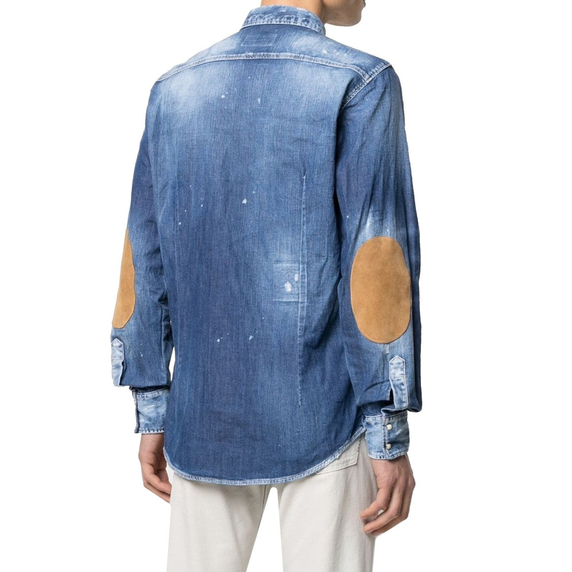 Distressed Effect Denim Shirt