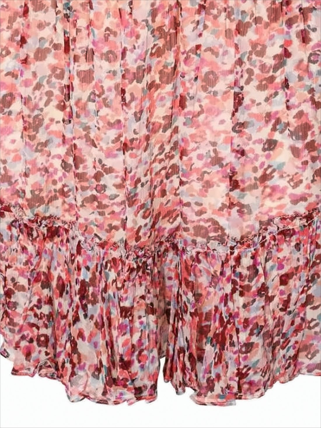Floral Print Mini Dress with Ruffled Hem