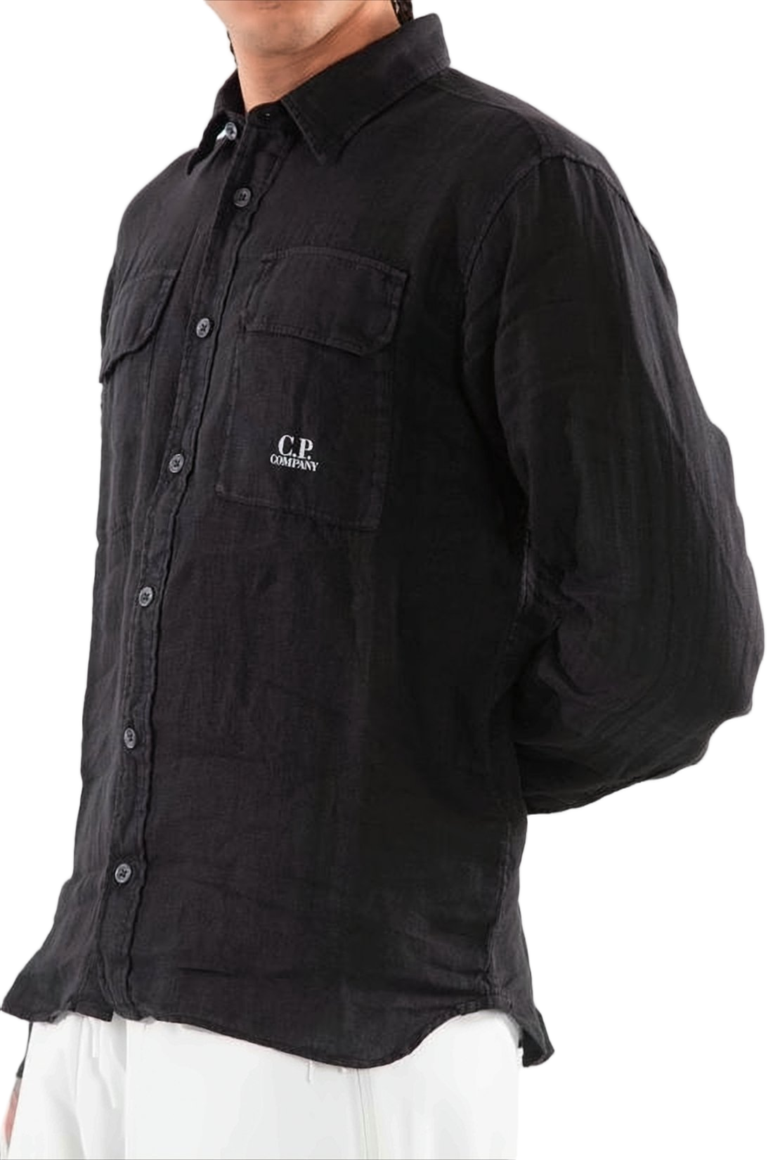 Relaxed Fit Long-Sleeve Linen Shirt