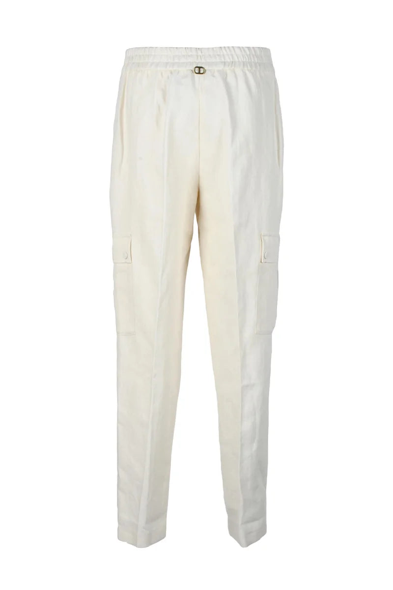 Cargo Trousers - White