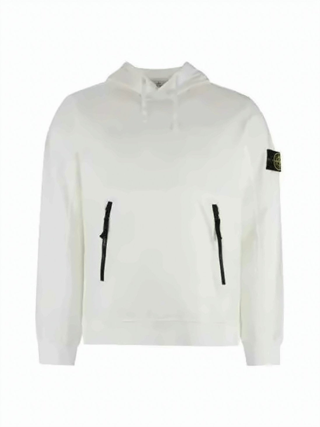 White Hoodie with Drawstring