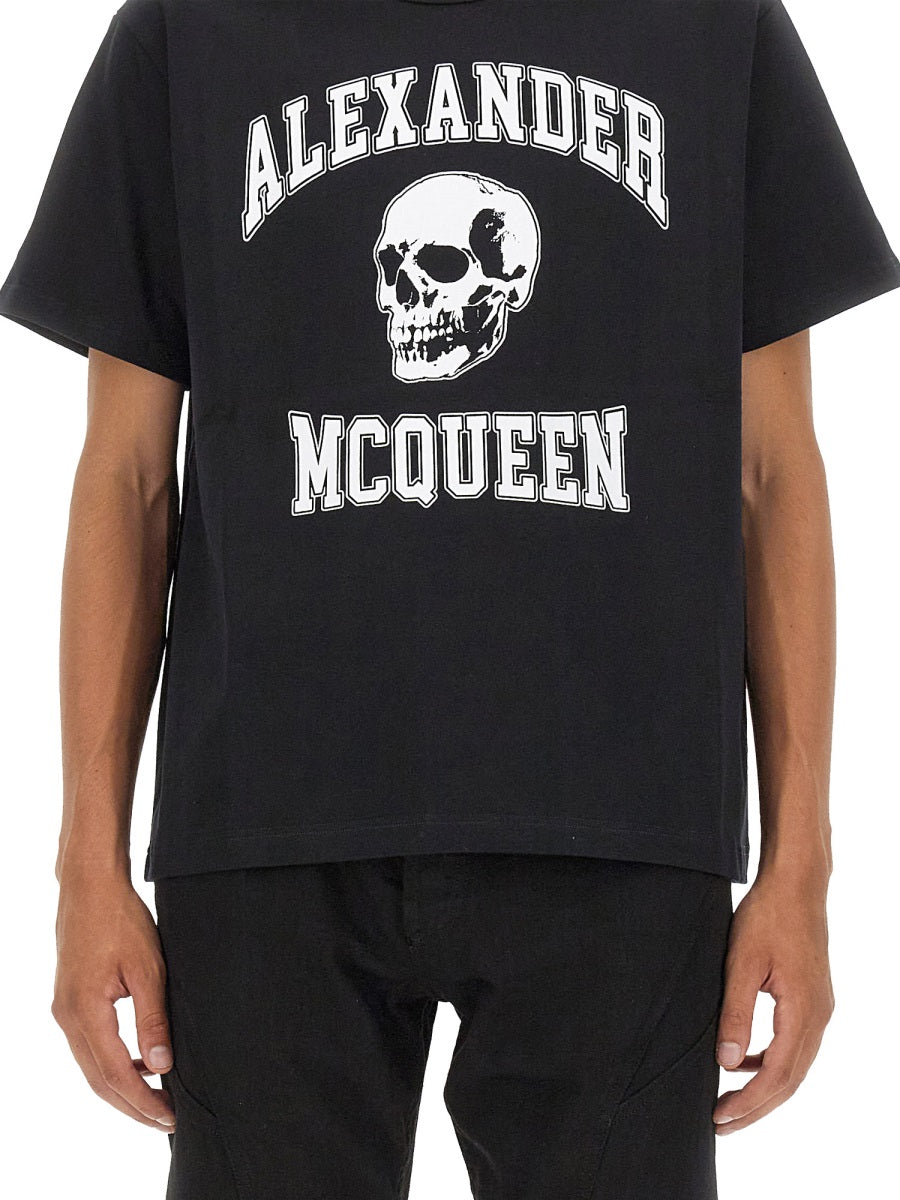 Skull Logo Cotton T-Shirt