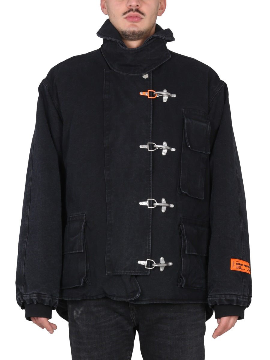High Neck Canvas Jacket