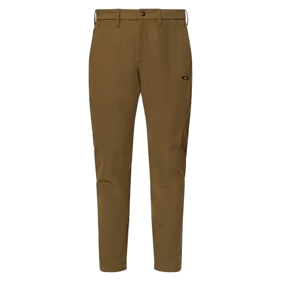Straight-Fit Casual Pants with Mid-Rise Waist