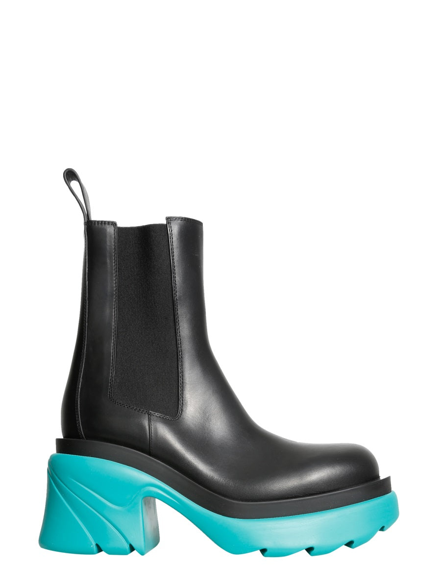Black Contrast Sole Bottega Veneta Boots
