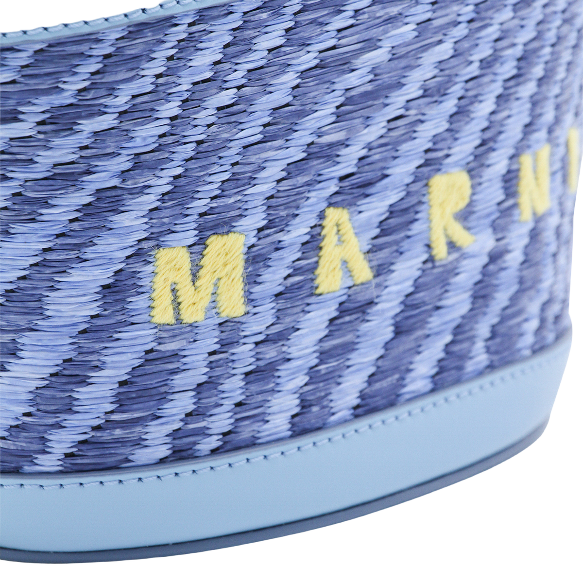Woven Textured Handbag with Embroidered Detail