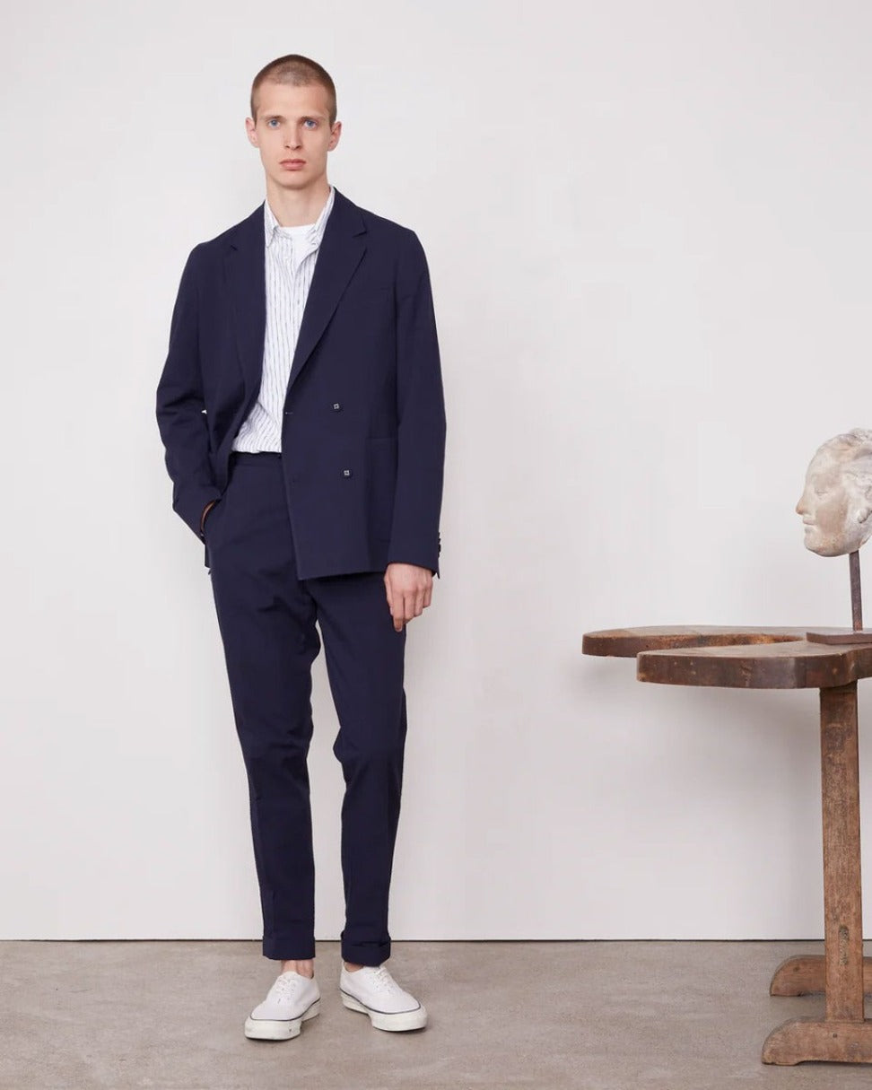 Double-Breasted Jacket With Notch Lapels