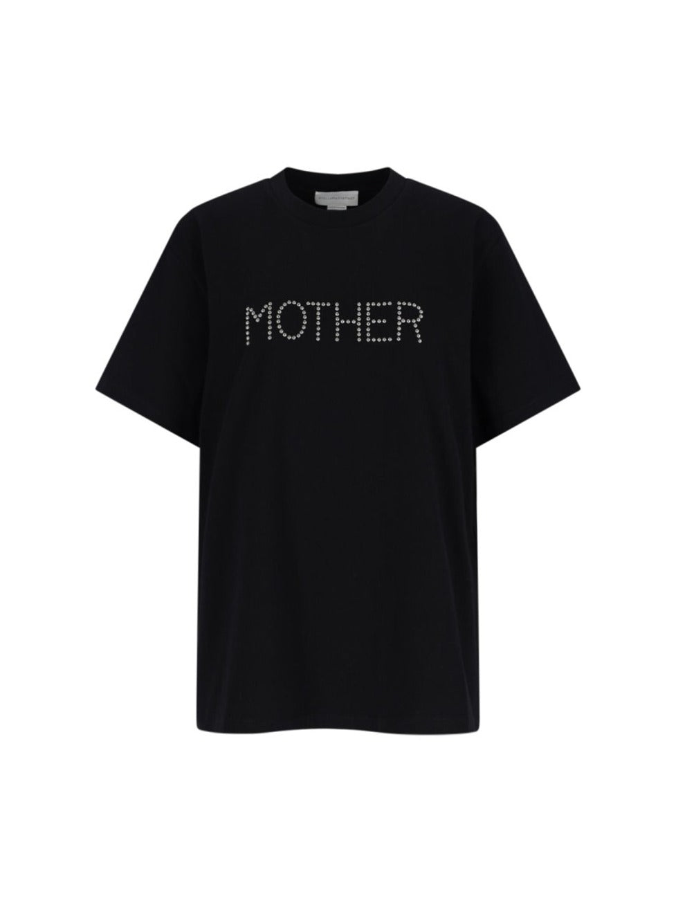 "Stella Mccartney" Logo Studs T-Shirt – Black
