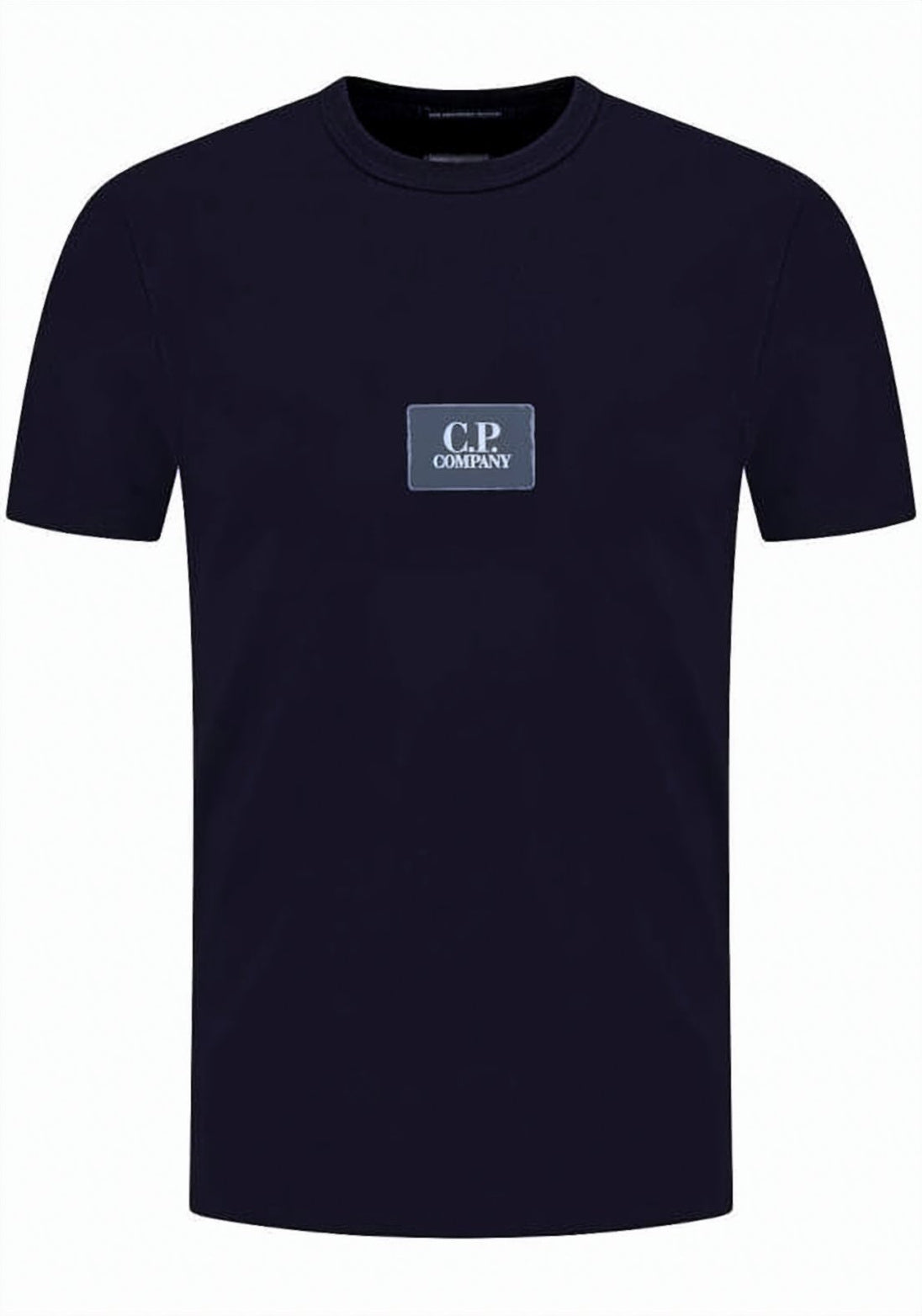 Crew Neck T-Shirt with Logo Patch