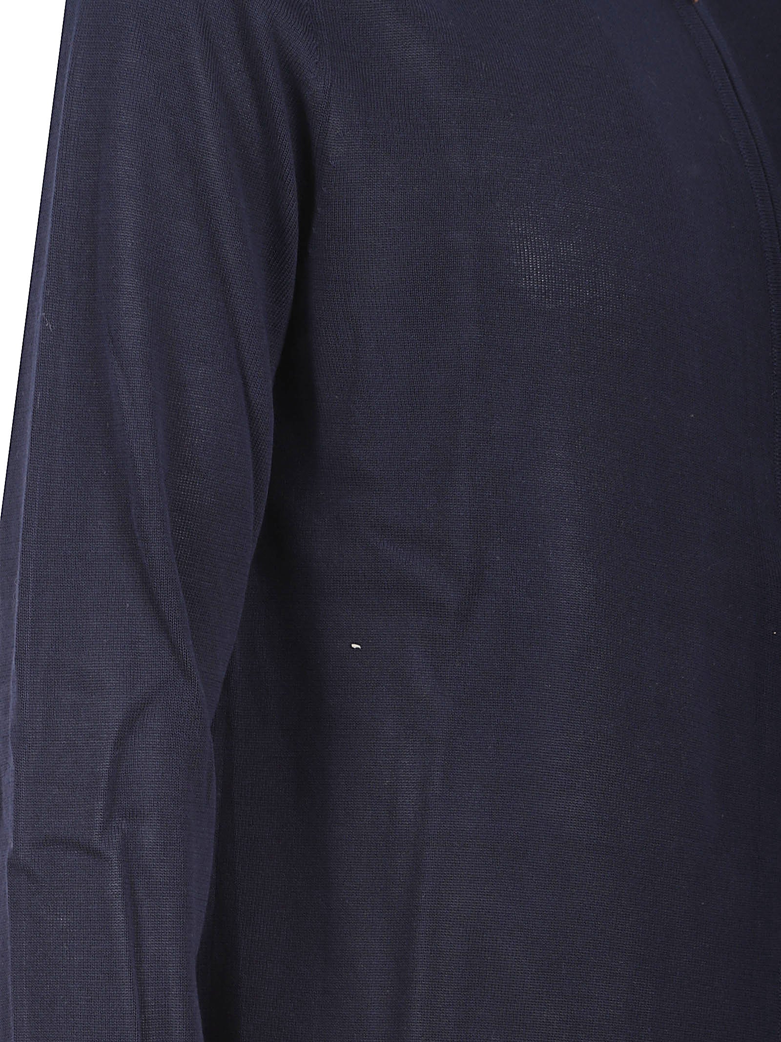 Full Zip Sweater with High Collar