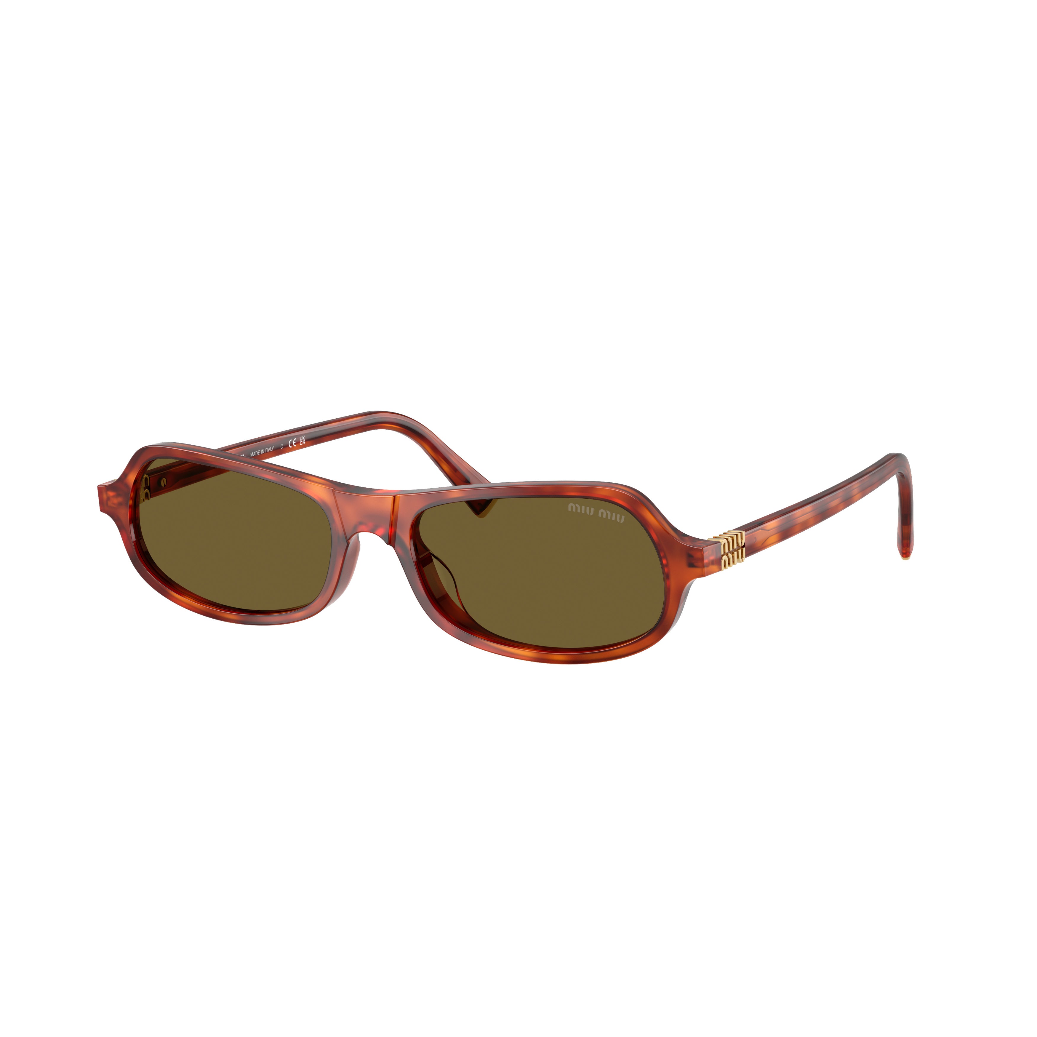 0mu B10su Rectangular Tortoiseshell Sunglasses