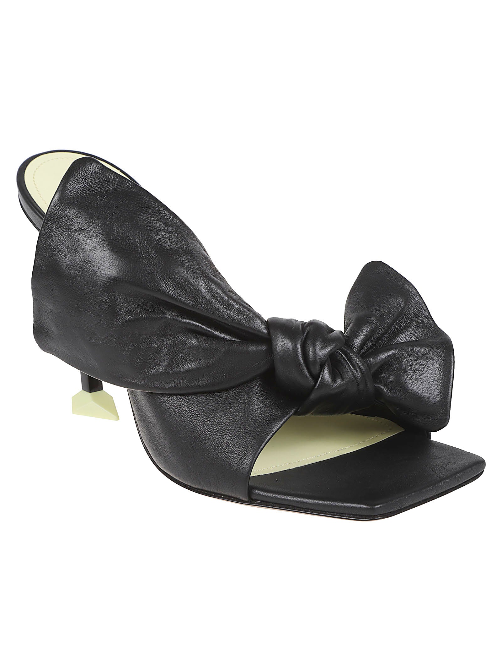 Open Toe Sandals with Oversized Bow Detail