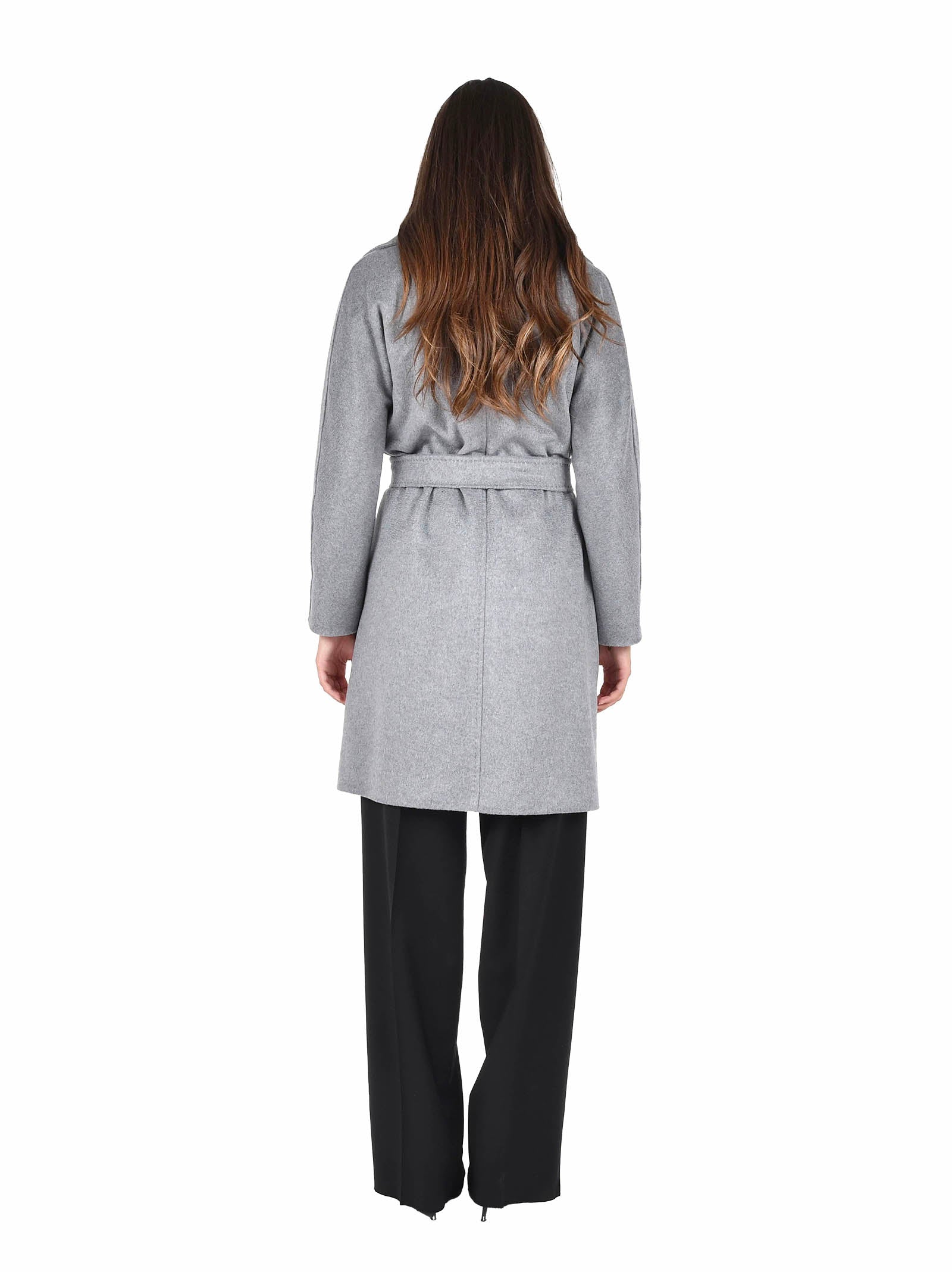Short Coat With Wide Lapel Collar