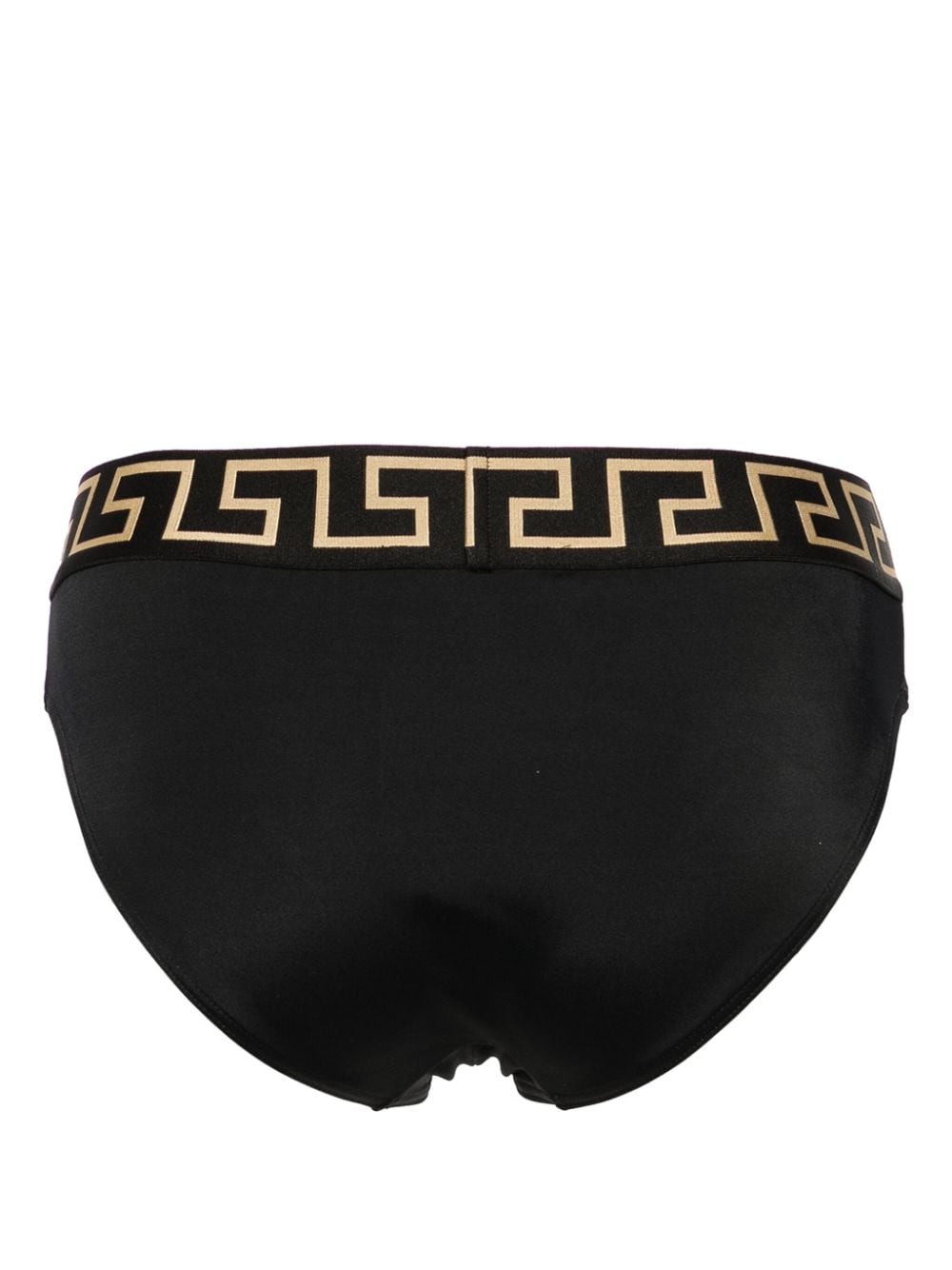 Brief Swimwear with Gold-tone Medusa Head Motif