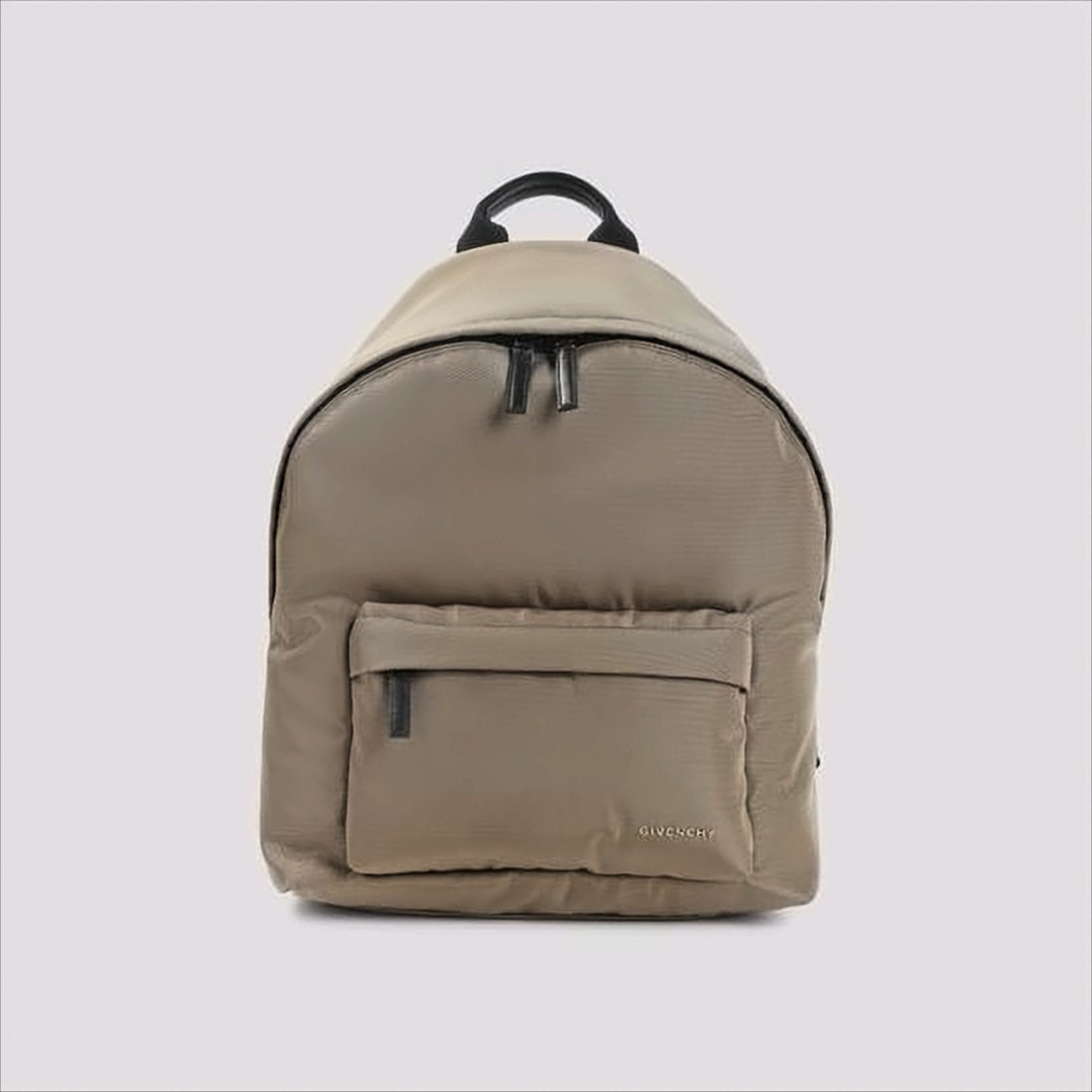 Sleek Polyamide Backpack with Rounded Top
