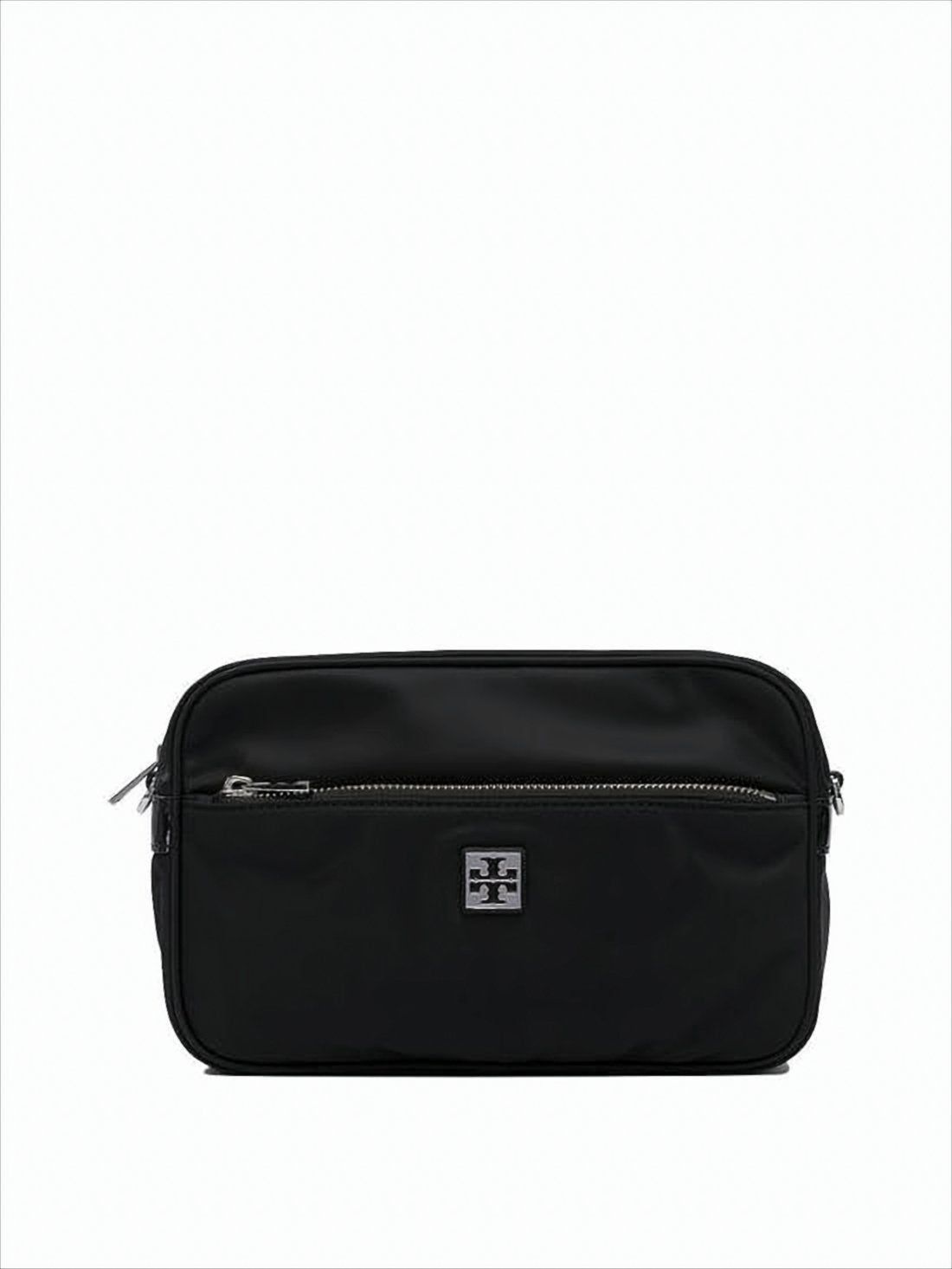 Rectangular Crossbody Bag with Zippered Compartments