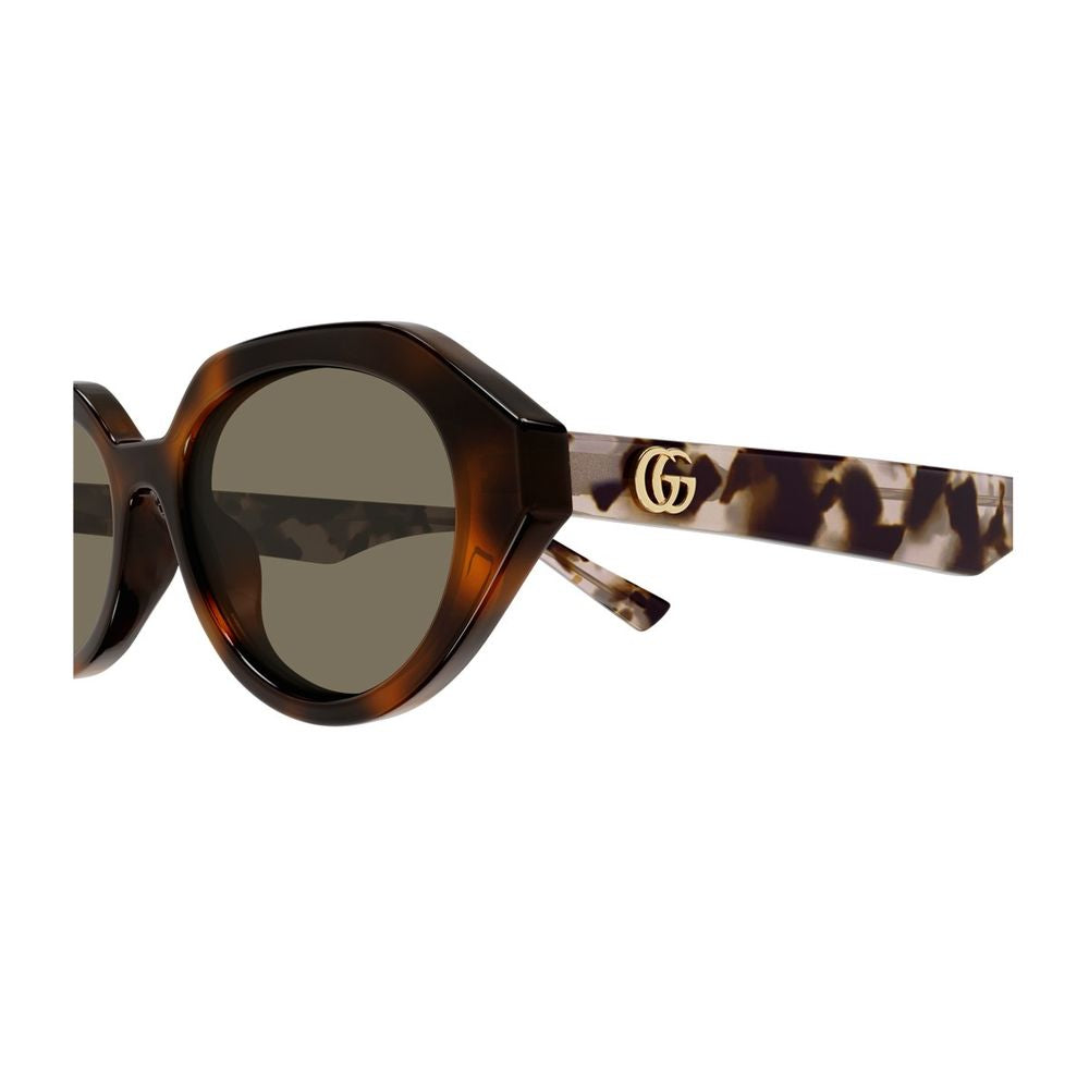 Geometric Oval Sunglasses with Gold-tone Double G Logos GG2178S Linea Emblem