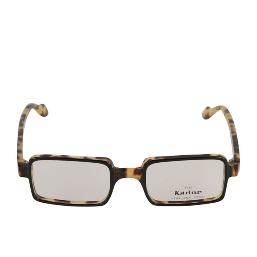Planet Light Rectangular Tortoiseshell Frame Eyeglasses with Curved Temples