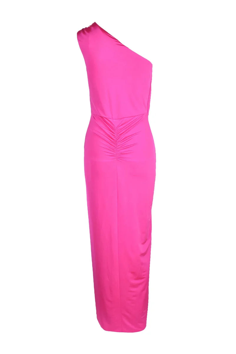One-Shoulder Midi Dress