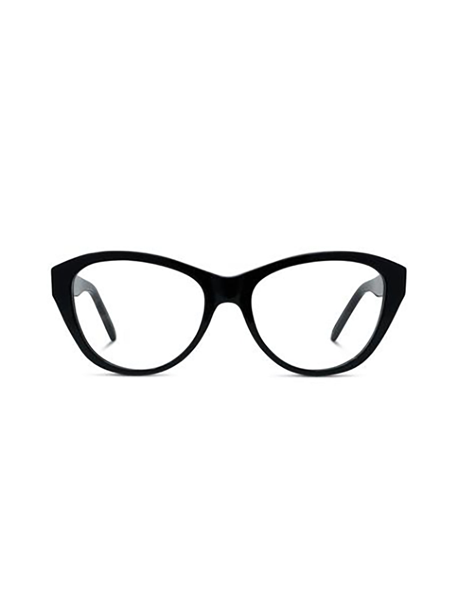 Błyszczące czarne okulary przeciwsłoneczne kocie oczy ze złotymi akcentami