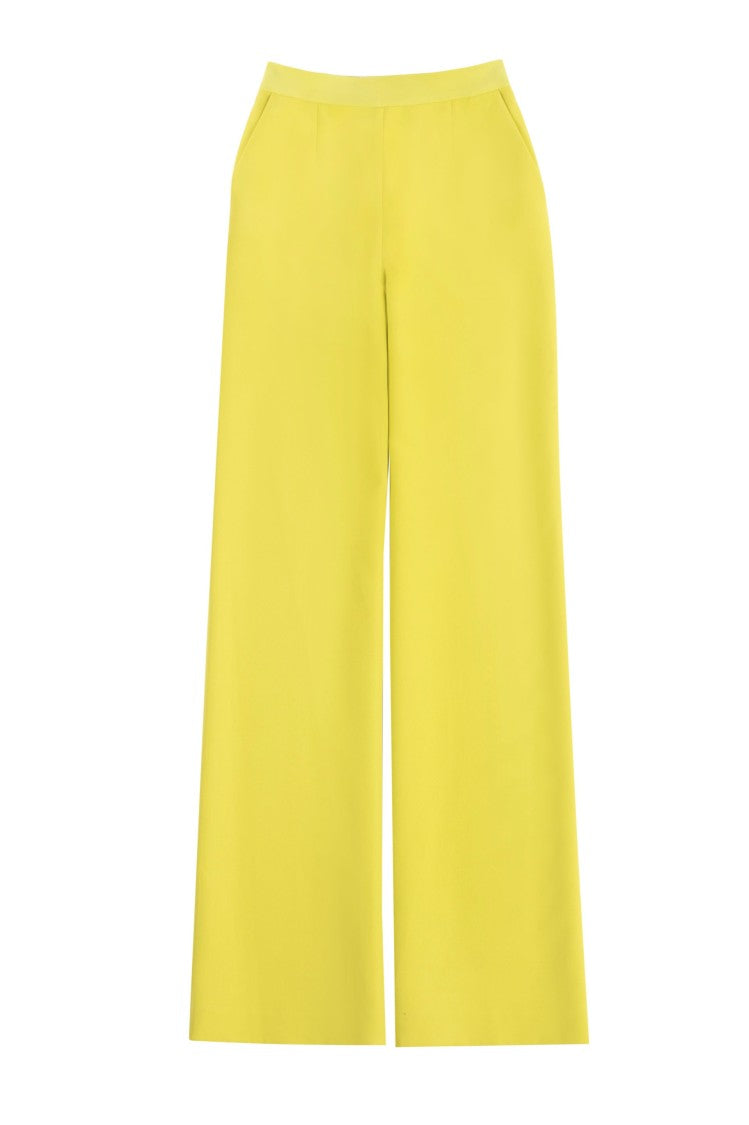 Lime Green Straight-Fit Pants