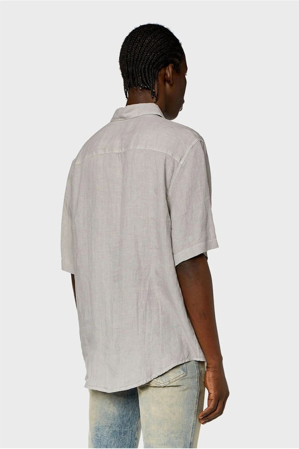 Casual Cotton Shirt In Off-White