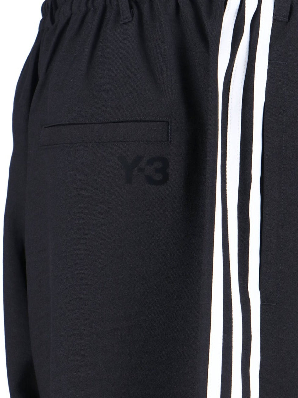 3-Stripes Black Sport Trousers With Iconic Branding
