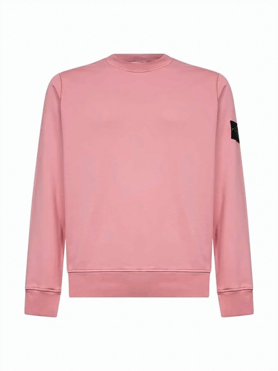 Relaxed Fit Long Sleeve Crewneck Sweatshirt with Compass Logo