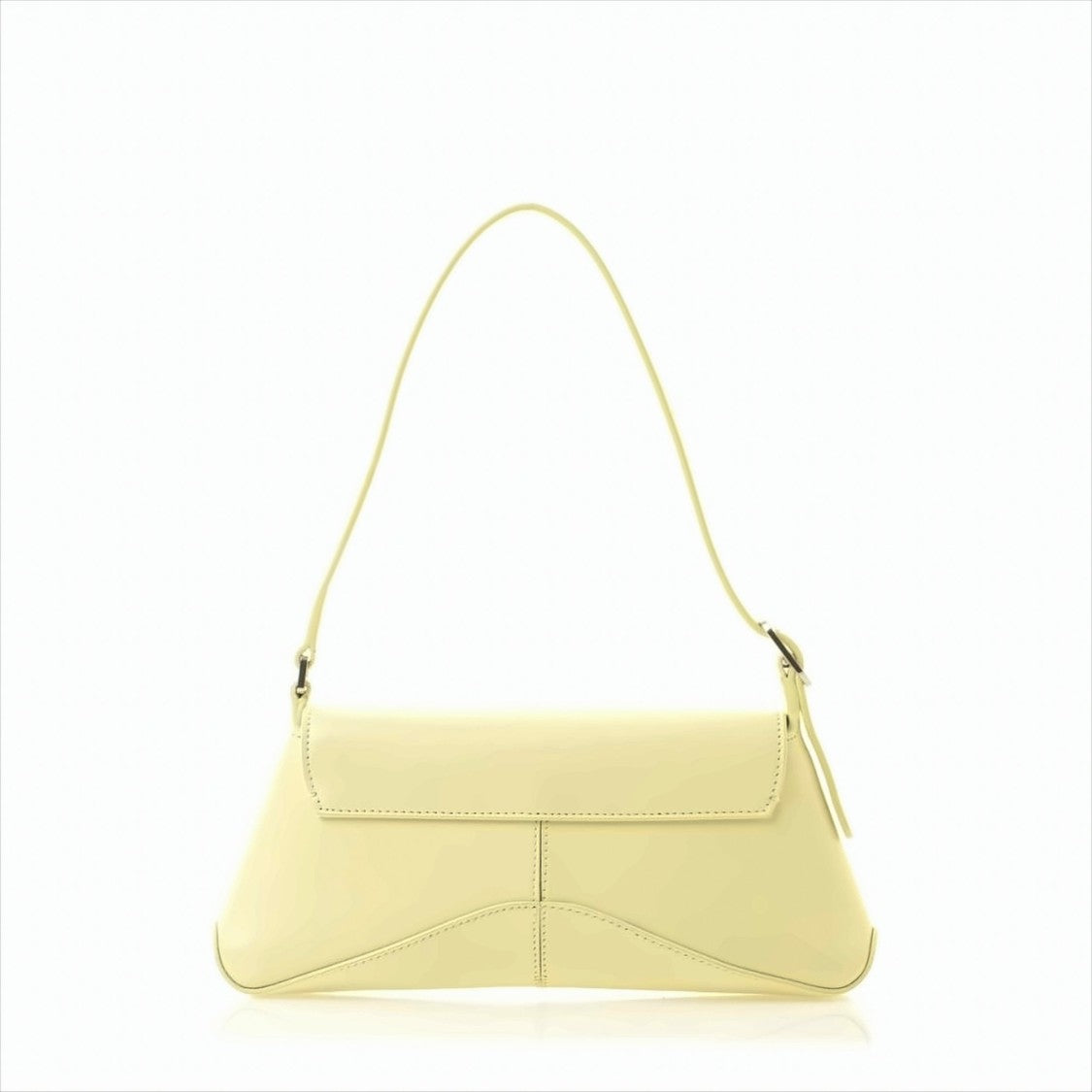 Structured Flap Bag with Aged-Silver Hardware