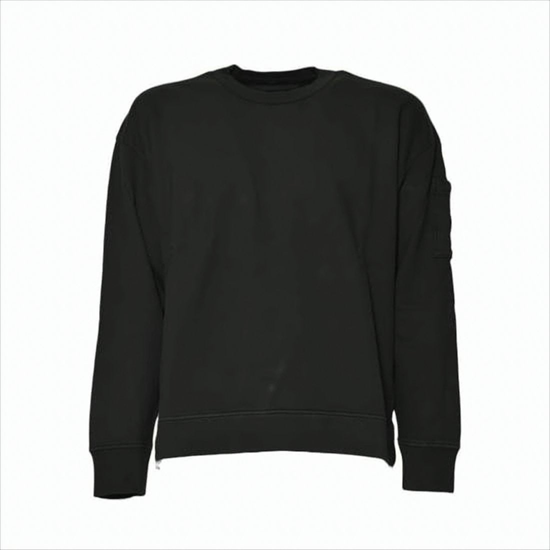 Relaxed Fit Long-Sleeve Sweatshirt With Signature Lens Detail
