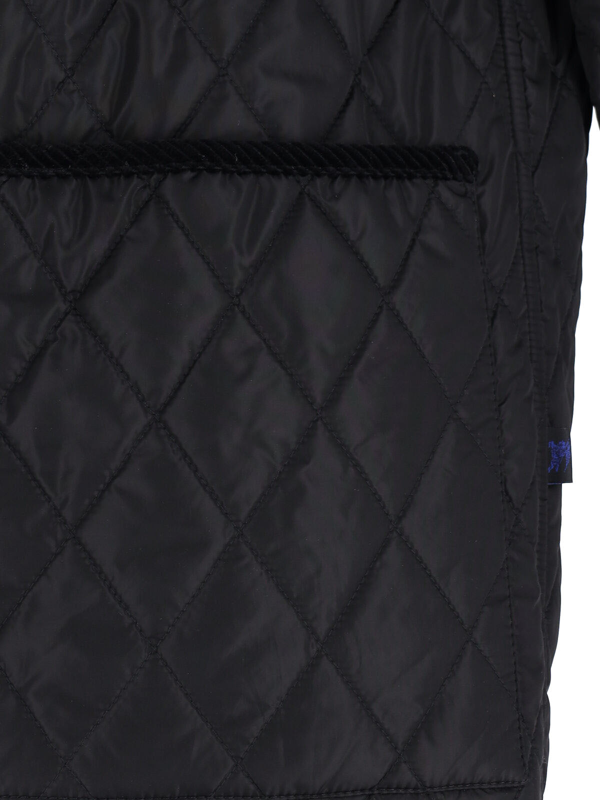 Diamond Quilted Jacket, Black Nylon