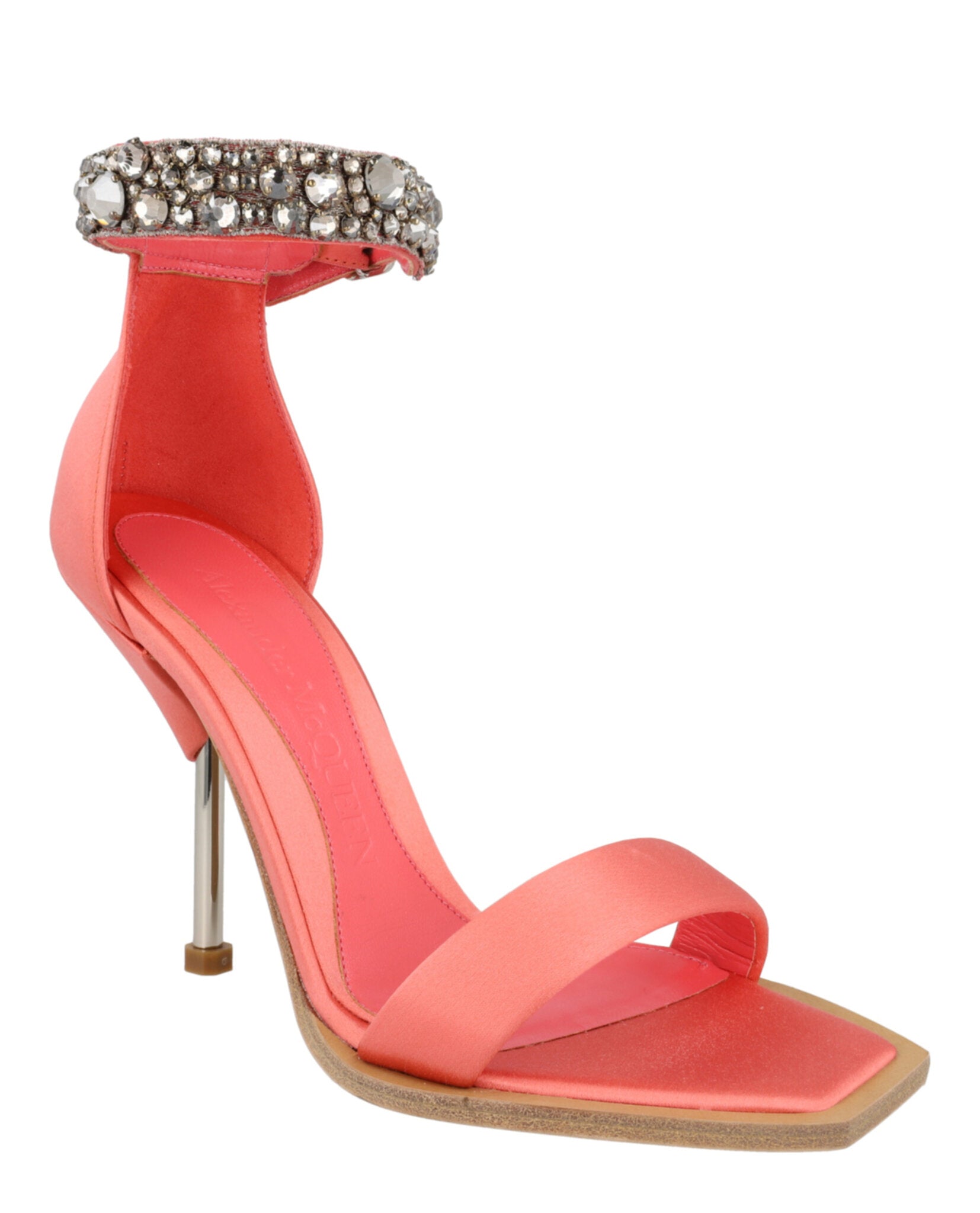Crystal-Cuff Stiletto Heels