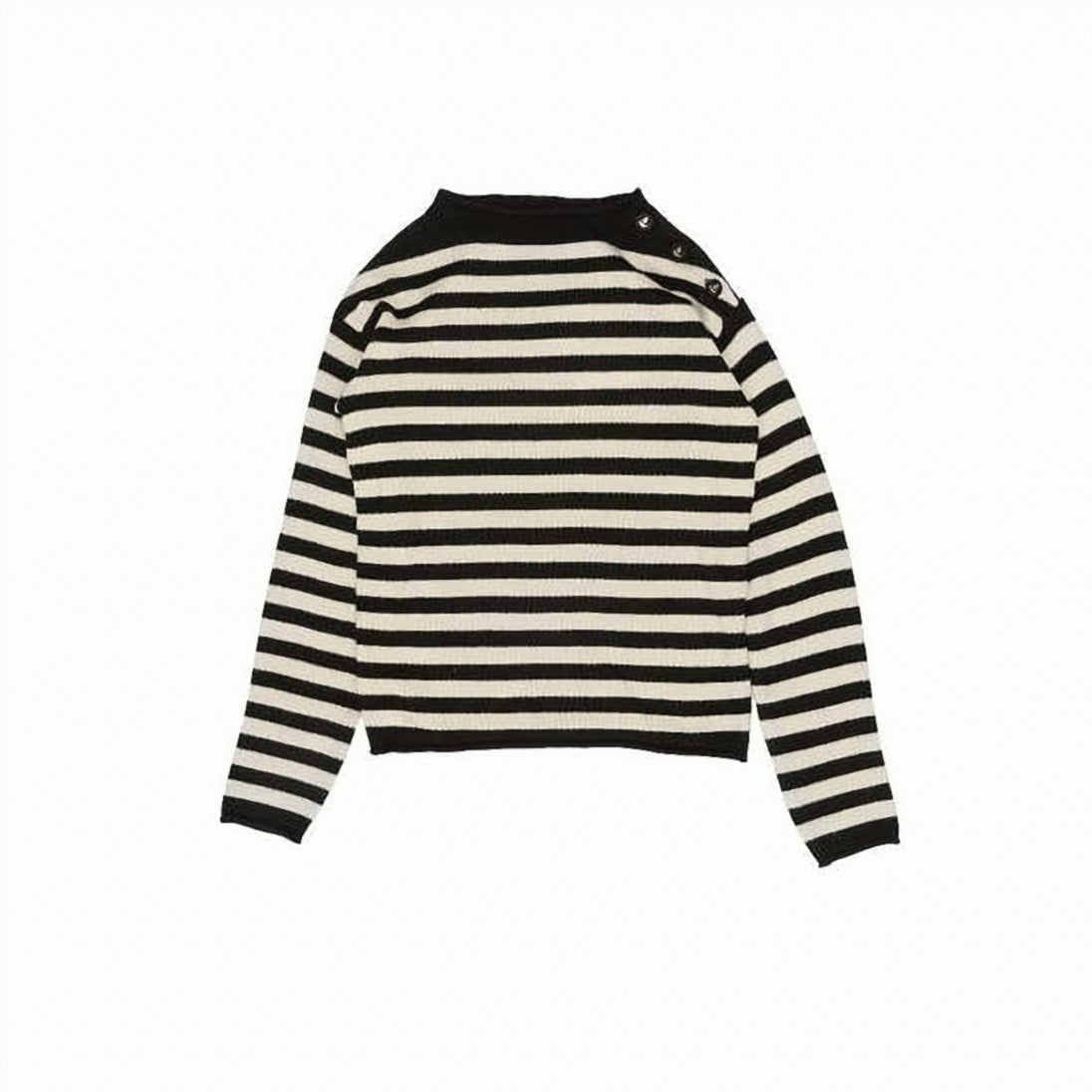 Horizontal Striped Knit Sweater