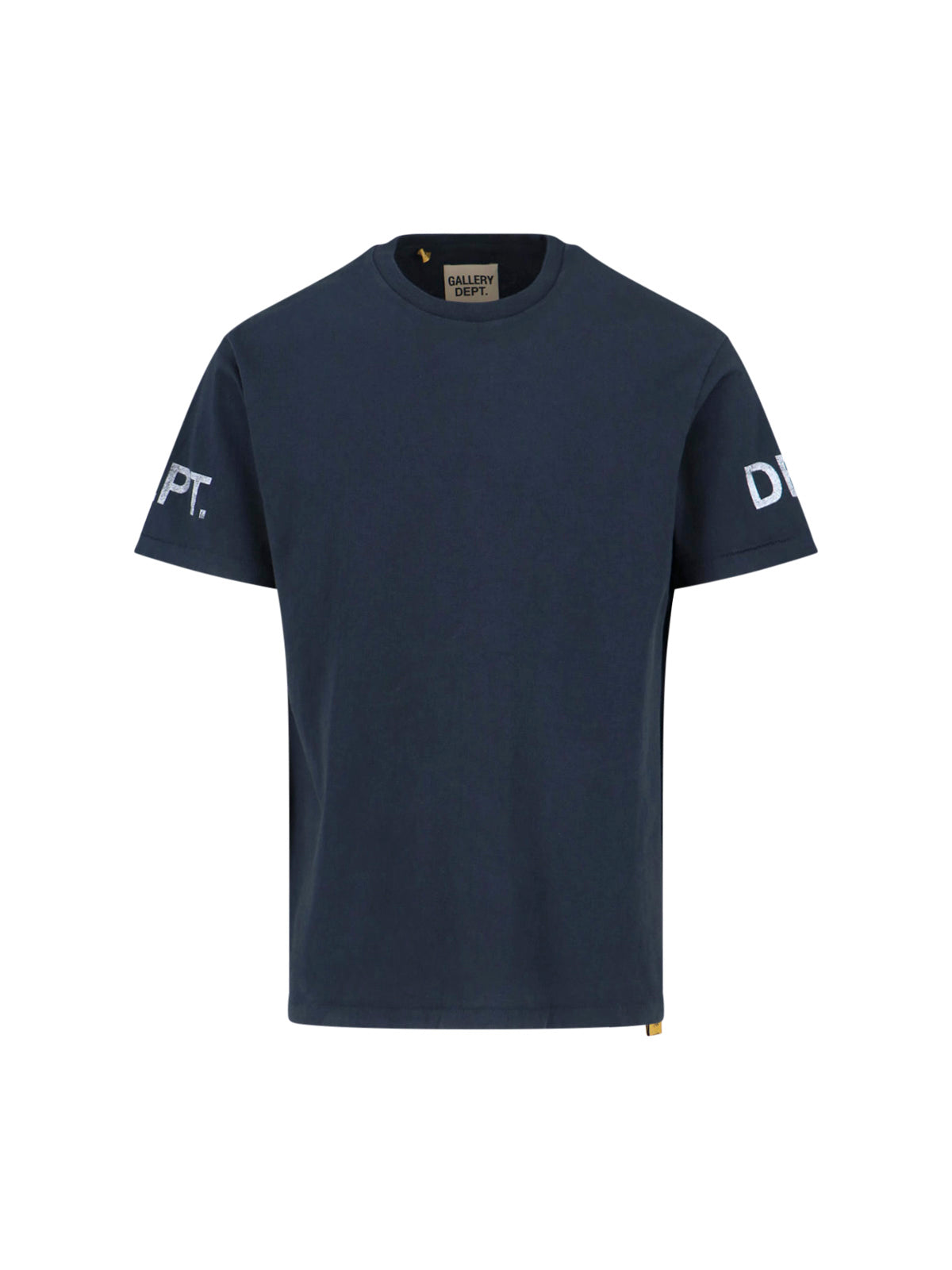 Black Contrasting Logo Sleeve T-Shirt