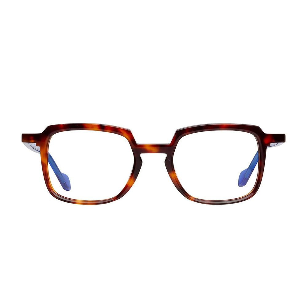Spike Rectangular Havana Acetate Sunglasses