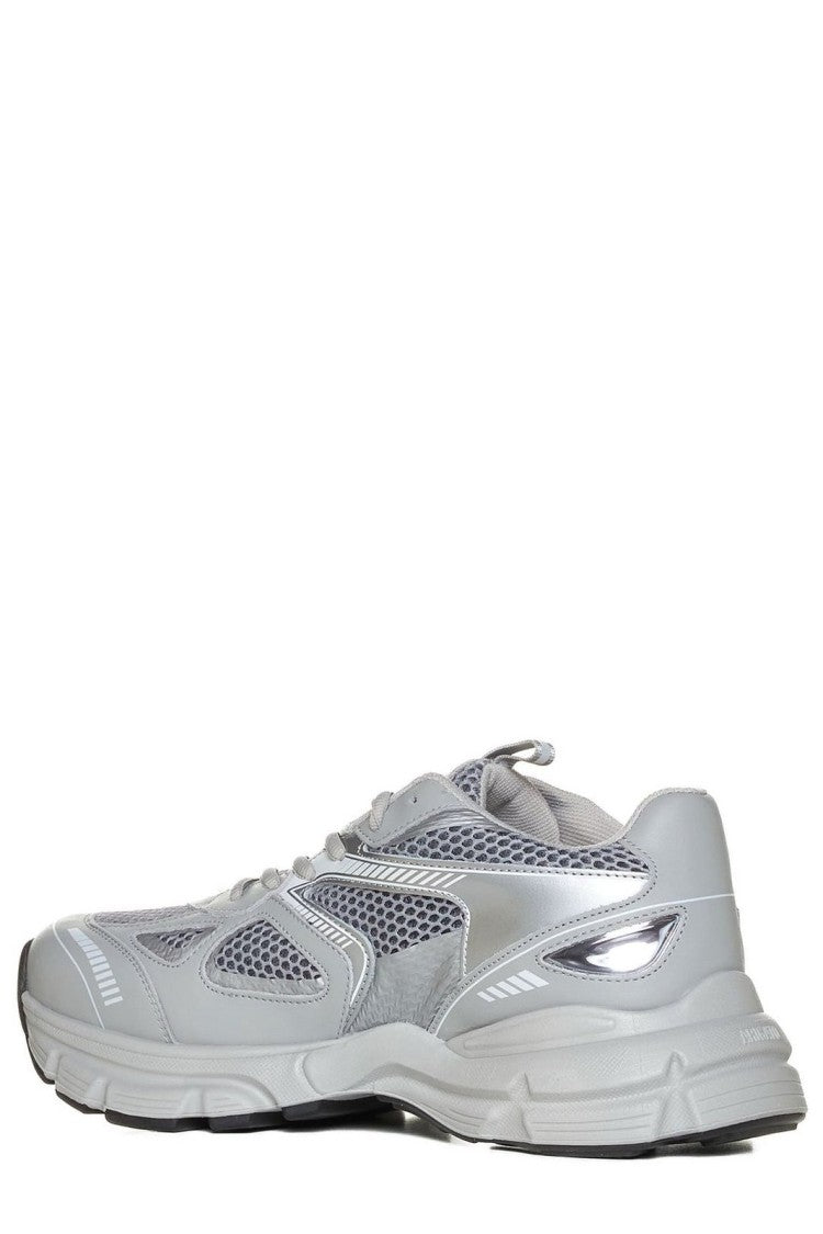 Layered White Sneakers with Textured Design and Chunky Sole