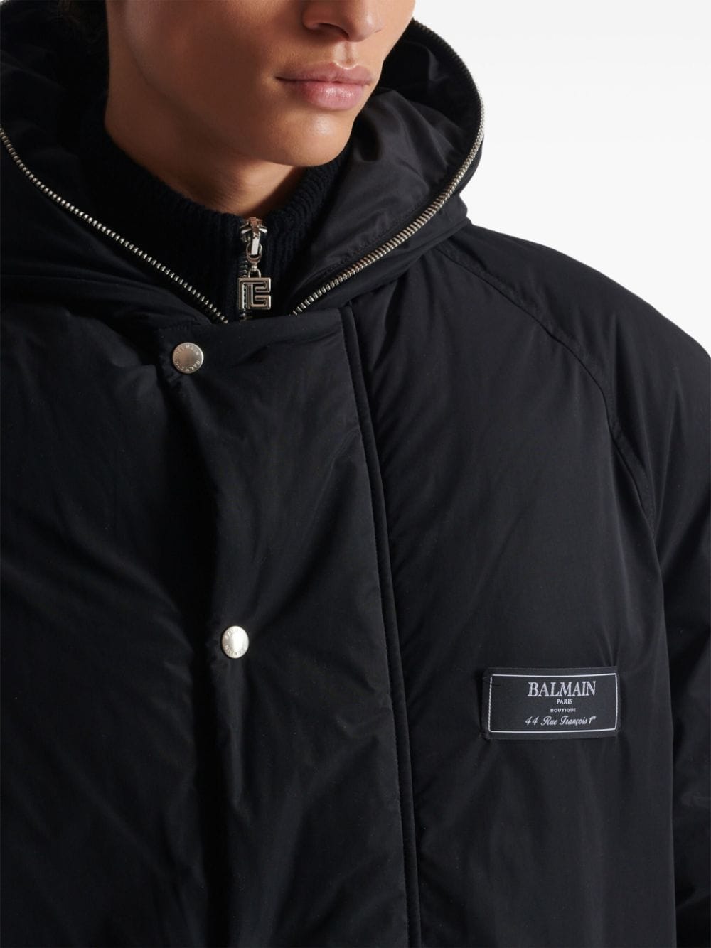 Satin-Trimmed Black Jacket
