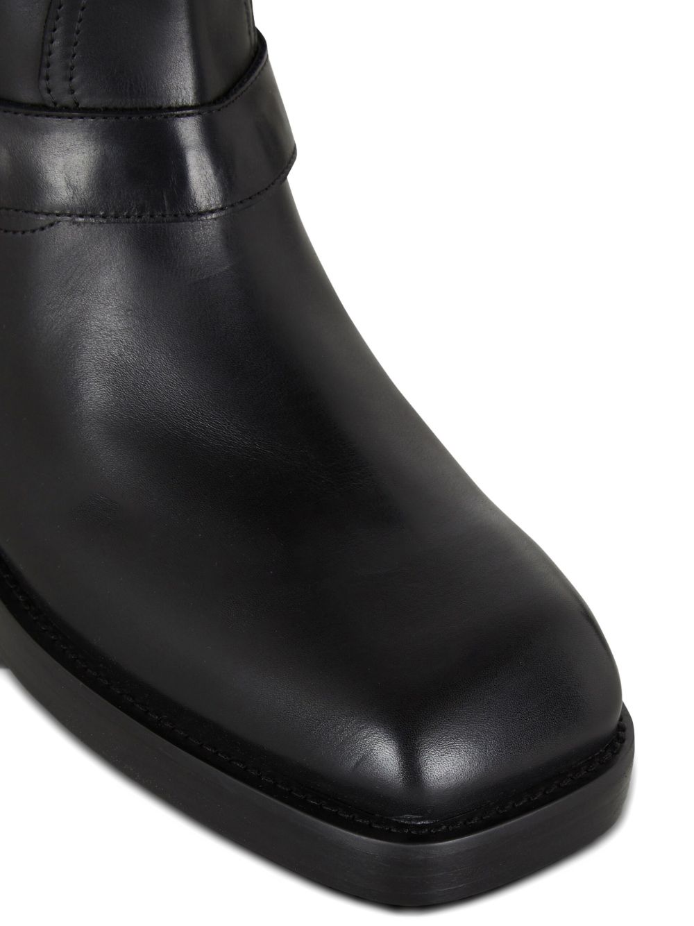 Square Toe Slip-On Boots