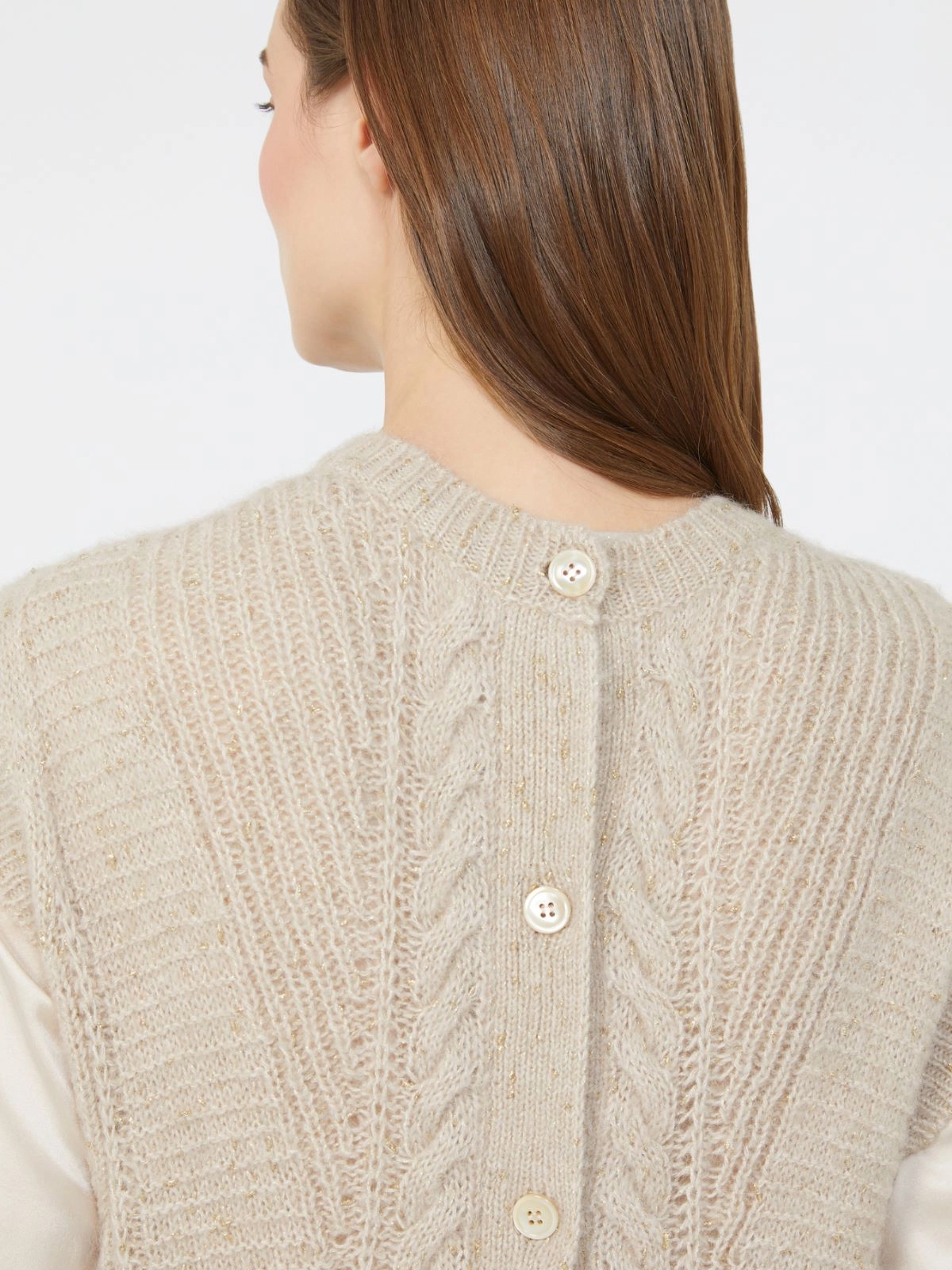 Taffy Knitted Vest With Cable Knit Design
