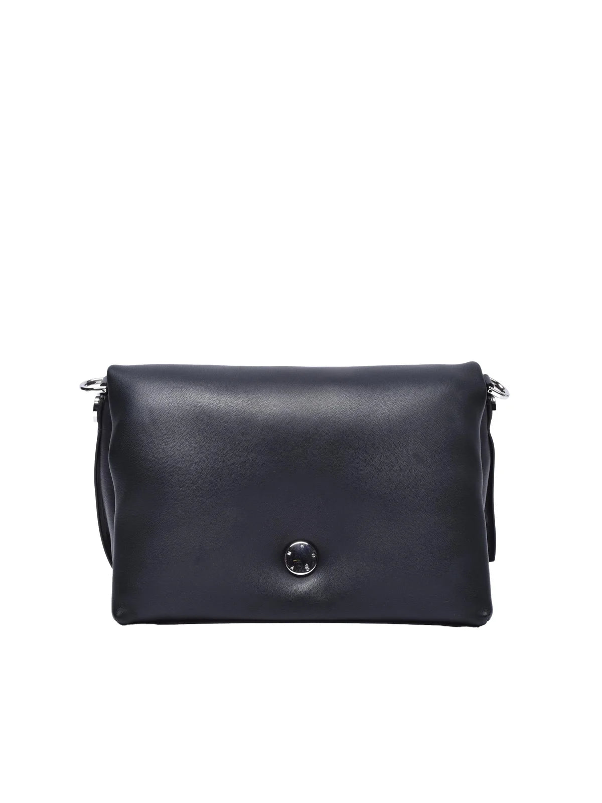 Leather Shoulder Bag - Black