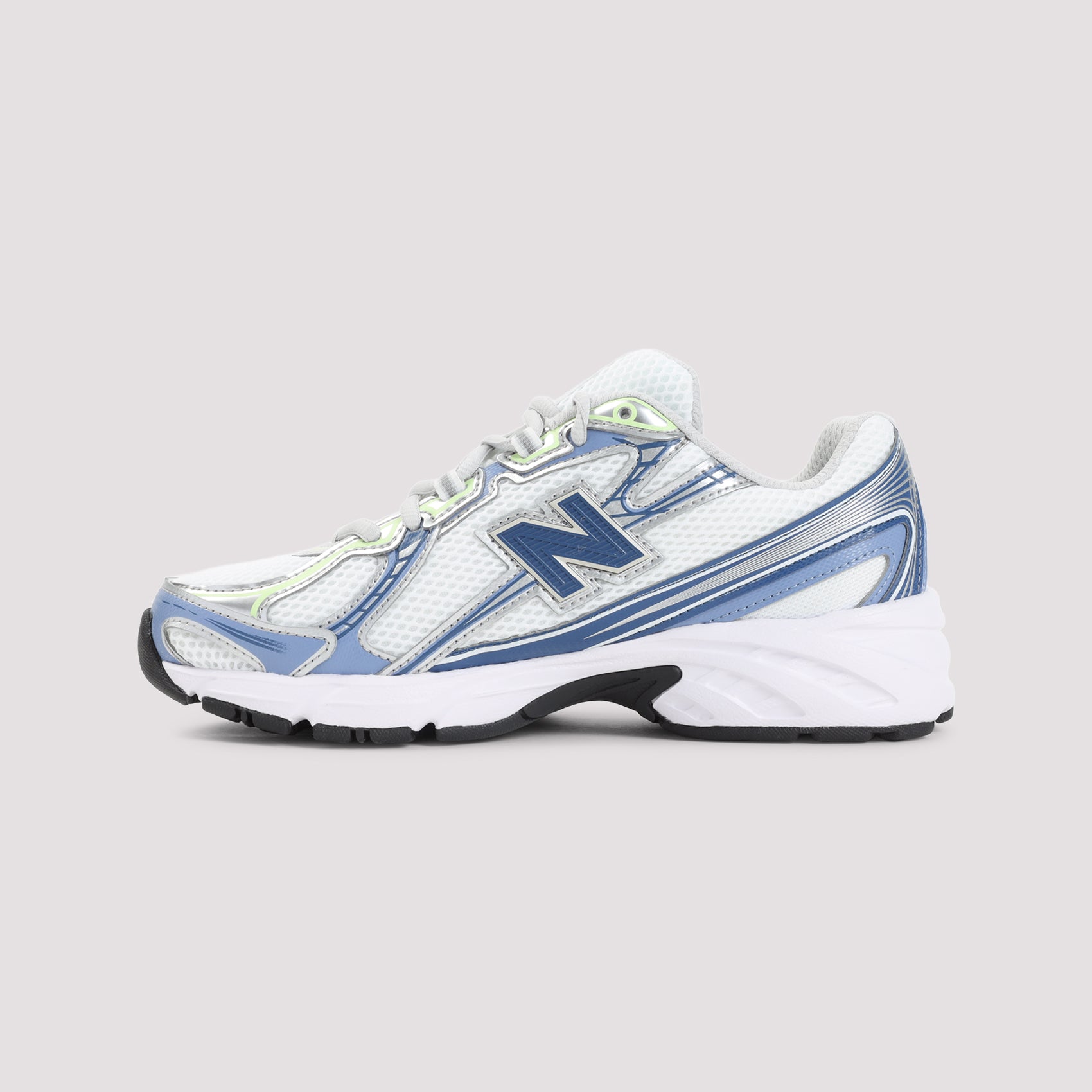 Multi-Textile Sneakers with Neon Accents