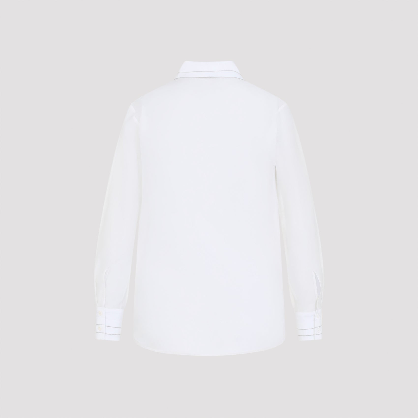 Classic Button-Down Shirt In Cotton-Silk Blend