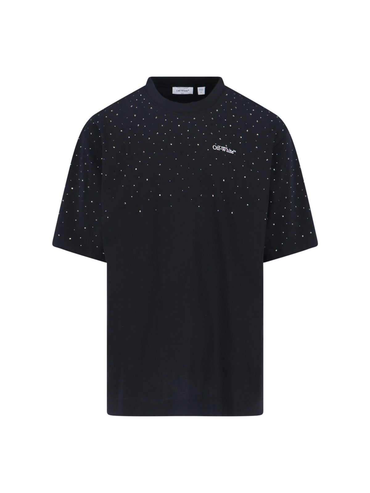 "Logo Strass" T-Shirt – Black