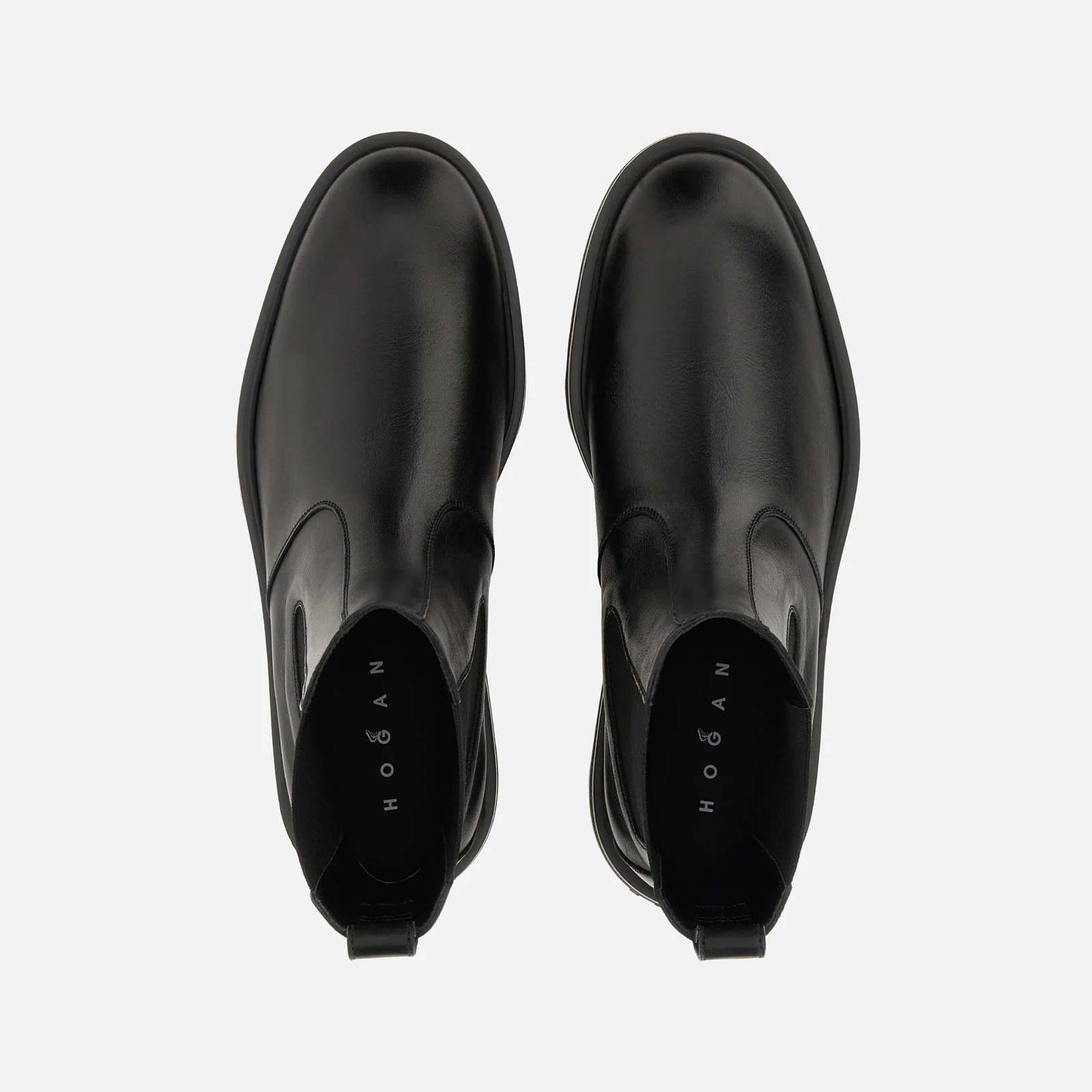 Contemporary Black Calfskin Ankle Boots