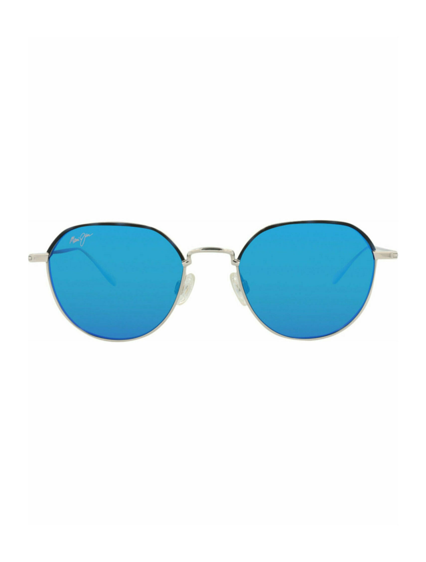 Round-Frame Titanium Sunglasses